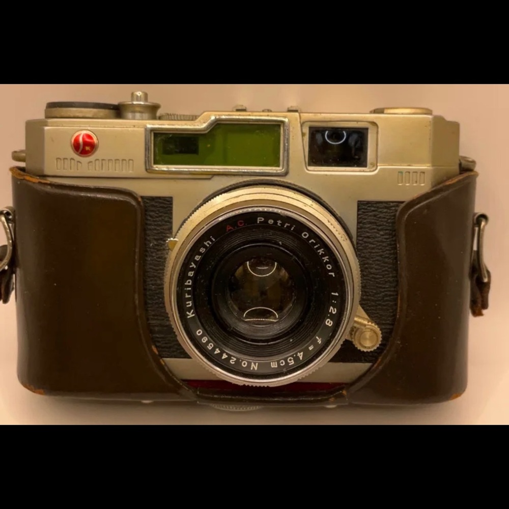PETRI 2.8 COLOR CORRECTED SUPER-KURIBAYASHI AC PETRI ORIKKOR 1:2.8 4.5CM LENS